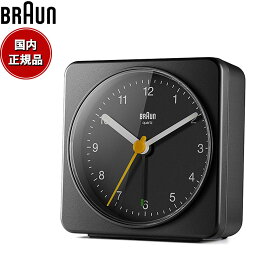 【店内ポイント最大38倍！本日限定！】【6月から値上！】BRAUN ブラウン アラームクロック BC03B アナログ 目覚まし時計 置時計 Alarm Table Clock 78mm ブラック