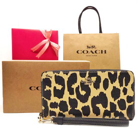 【コーチ箱 紙袋付き ギフト包装無料】コーチ 財布 COACH 長財布 レオパードプリント ペブルレザー アコーディオン長財布 CBT-24 IMXAC COACH ブランド 財布【新作 新品 限定モデル】【COACH コーチ】【サイフ さいふ】【楽ギフ_包装】【コンビニ受取対応商品】【あす楽】