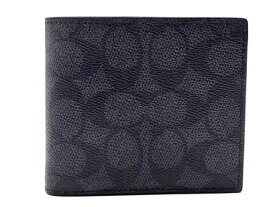 【コーチ箱 紙袋付き ギフト包装無料】コーチ 財布 COACH メンズ財布 シグネチャー 二つ折り財布 コインケース付き CY406 QBMI5 CR428【新作モデル】【コ−チ財布】【COACH財布】【サイフ さいふ】【楽ギフ_包装】