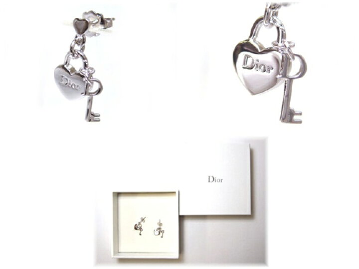 楽天市場】【Christian Dior】クリスチャン ディオール ピアス ハート 