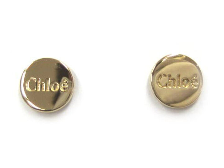 楽天市場】CHLOE/クロエピアス Chloe ロゴボタン ピアス 2E0428-AH4 