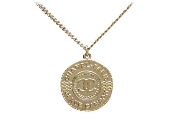 楽天市場】シャネル CHANEL ネックレス ココマーク コインモチーフ 