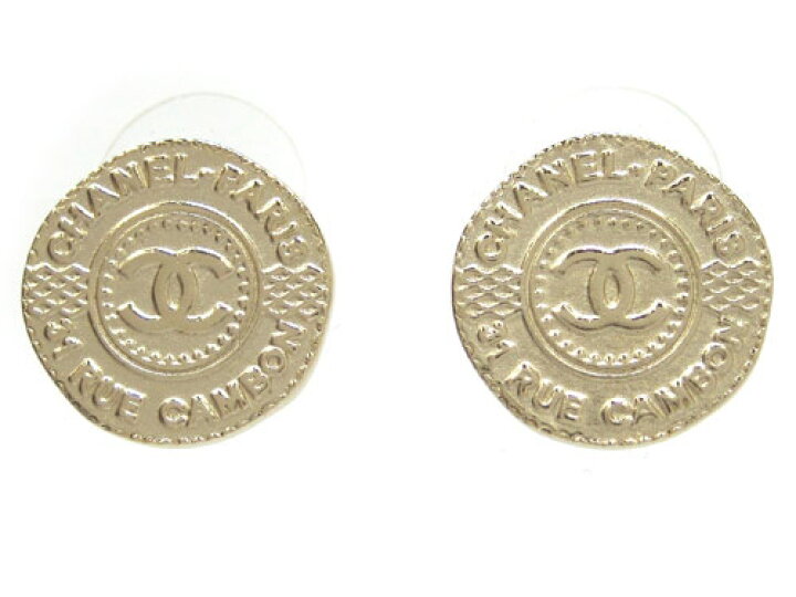 楽天市場】シャネル CHANEL ピアス ココマーク コインモチーフ ピアス 
