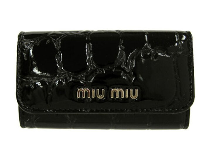 楽天市場】ミュウミュウ キーケース MIUMIU ミュウミュウ クロコ型押し  