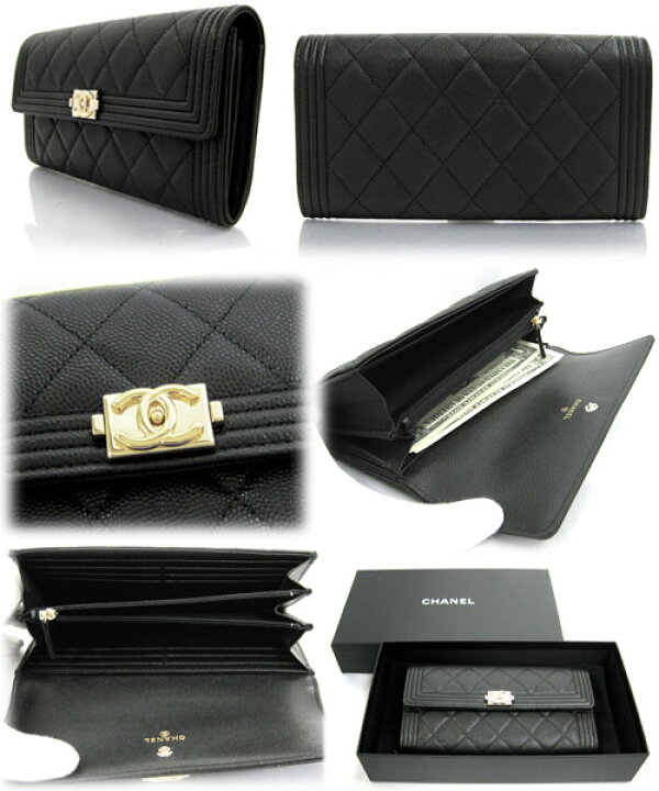 楽天市場】CHANEL シャネル 財布 フラップ 二つ折り長財布 A80286 