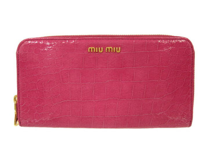 楽天市場】ミュウミュウ 長財布 miumiu ミュウミュウ 財布 クロコ型 