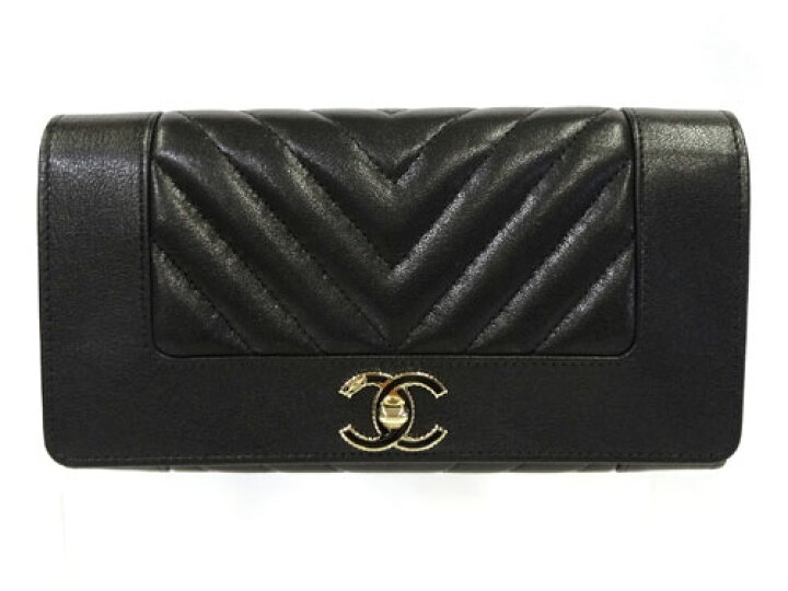 楽天市場】CHANEL シャネル 財布 マドモアゼルヴィンテージ 二つ折り長 