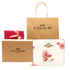 【コーチ箱 紙袋付き ギフト ラッピング無料】コーチ 財布 COACH フローラルプリント 花柄 二つ折り財布 C-8691 IMCAH COACH【新作 新品】【COACH コーチ】【サイフ さいふ】【楽ギフ_包装】【コンビニ受取対応商品】