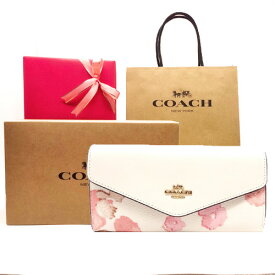 【コーチ箱 紙袋付き ギフト包装無料】コーチ 財布 COACH 長財布 フローラルプリント 花柄 二つ折り長財布 CU-162 IMCAH COACH ブランド【新作 新品 限定モデル】【COACH コーチ】【サイフ さいふ】【楽ギフ_包装】【コンビニ受取対応商品】【あす楽】
