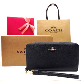 【コーチ箱 紙袋付き ギフト包装無料】コーチ 財布 COACH 長財布 クロスグレインレザー アコーディオン長財布 C-3441 IMBLK COACH【新作 新品 限定モデル】【COACH コーチ】【サイフ さいふ】【楽ギフ_包装】【コンビニ受取対応商品】【あす楽】