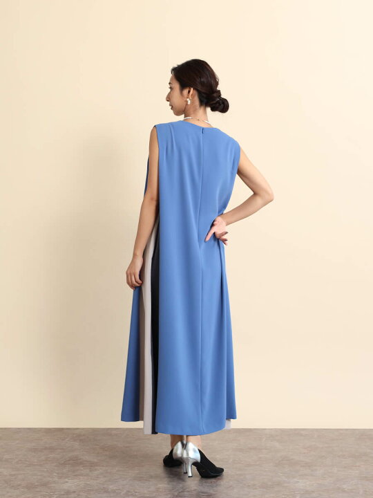 楽天市場】FENNEL フェンネル サイド配色カラーAラインワンピース バイ  