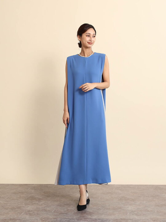 楽天市場】FENNEL フェンネル サイド配色カラーAラインワンピース バイ  