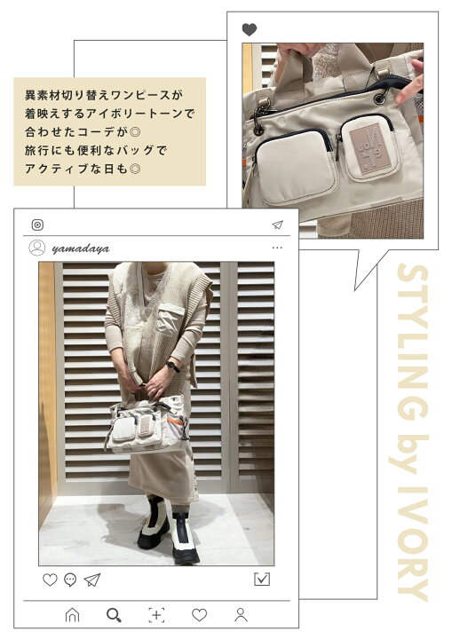 楽天市場】nouer マルチウェイポケットデザインミニBAG ハンドバッグ 