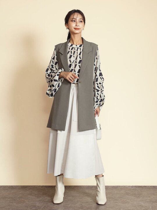 楽天市場】FENNEL フェンネル サイドボタンテーラーカラージレ  