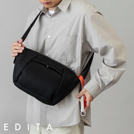 【最大20%OFFクーポン】 ショルダーバッグ メンズ ボディバッグ A4 おしゃれ 人気 ファスナー付き 大きめ 小さめ 大容量 軽量 軽い 斜め掛け 斜めがけ かっこいい シンプル ブランド 洗濯機で洗える コンパクト エディータ EDITA. [edt-120]