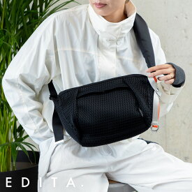 【楽天1位◆100回達成】【2点目20%OFFクーポン】 ショルダーバッグ ボディバッグ レディース マザーズバッグ 斜めがけ 大きめ 小さめ 大容量 洗濯機で洗える メッシュ 軽量 ペットボトルが入る メンズ 肩パッド 大人 エディータ EDITA edt-120