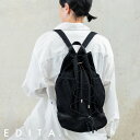 【LINE友達5%OFF】 リュックにもなる 3way バッグ リュック ショルダーバッグ レディース ワンショルダー 巾着 メッシュ 大容量 肩掛け 斜めがけ マザーズバッグ リュックサック 軽量 軽い 洗濯機で洗える エディータ EDITA edt-140