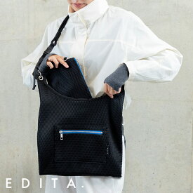 【楽天1位】【ほぼ全品10%OFF対象】 洗濯機で洗える メッシュバッグ ショルダーバッグ レディース メンズ 大容量 大きめ A4対応 ノートPC収納 2way 3way 4way マザーズバッグ マルシェバッグ 軽量 軽い ポーチ付き おしゃれ 母の日 エディータ EDITA edt-154