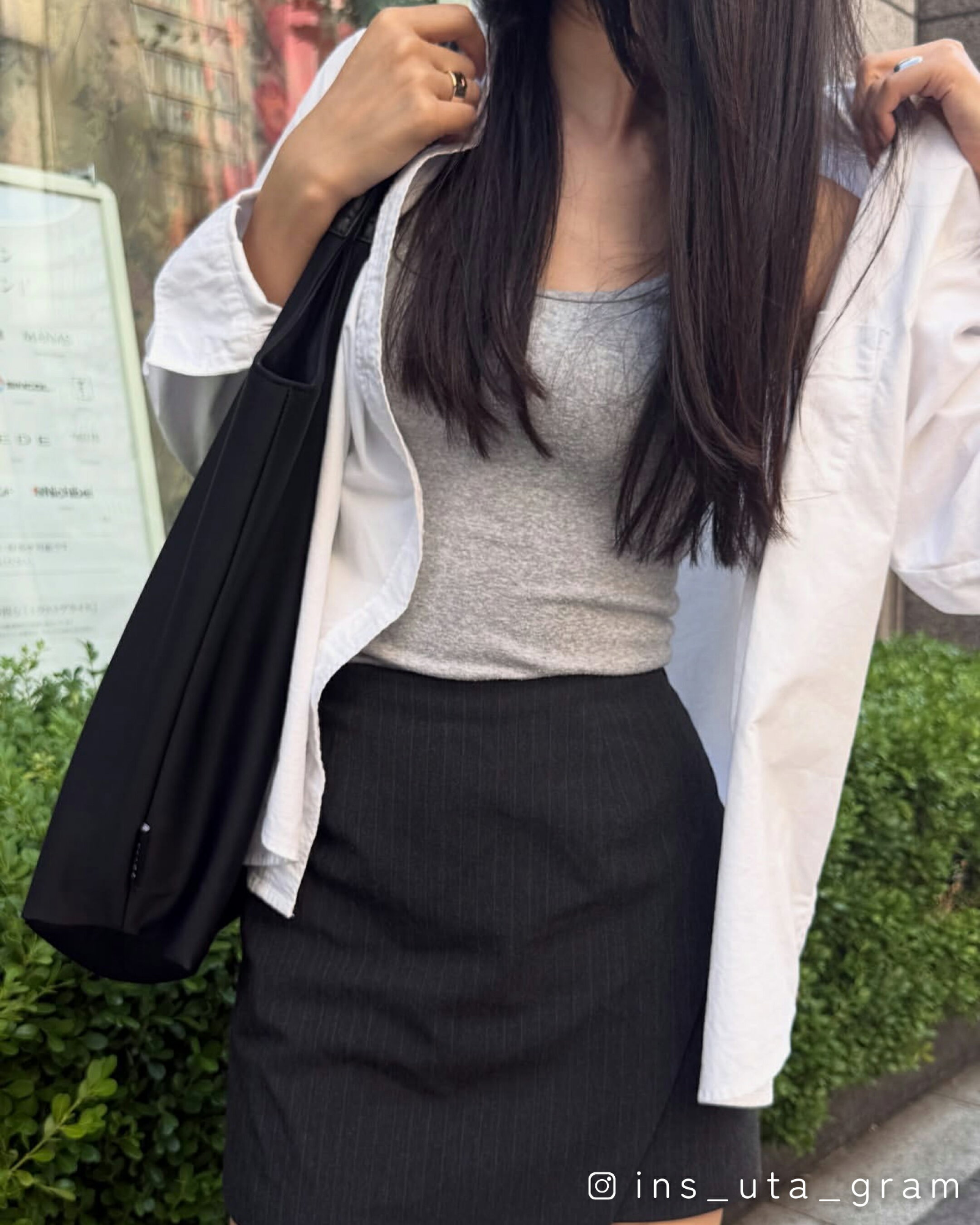 秋服 トレンド ファッション バッグ トートバッグ 通勤 コーデ EDITA エディータ インフルエンサー 大人コーデ　おしゃれ　A4トート