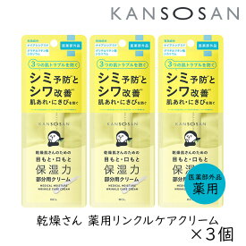 【111円割引★24時間限定クーポン配布中】乾燥さん 薬用リンクルケアクリーム 20g 3個 カンソウサン スタイリングBCL
