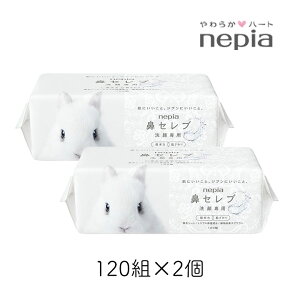 ネピア 鼻セレブ洗顔専用 120組 2個 王子ネピア フェイスタオル ティッシュ 洗顔 ふき取り 洗顔