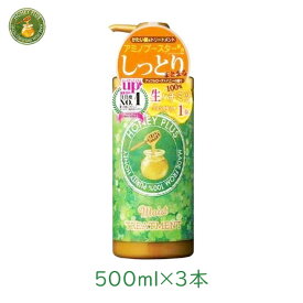 レイナチュラル ハニープラス モイストトリートメント 500ml 3個 コンディショナー ふんわり サラサラ ツヤ 艶 つや 保持 長持ち うるおい うるおう 広がらない 翌朝