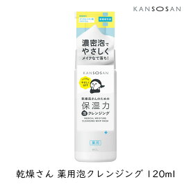 スタイリングBCL 乾燥さん 保湿力 薬用泡クレンジング 120ml 医薬部外品 乾燥 ハリ不足 肌荒れ予防 洗顔 にきび予防 ダブル洗顔不要 KANSOSAN