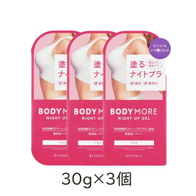 ビジナル ボディモア ナイトアップジェル 30g 3個 バストクリーム 美乳ケア 塗るナイトブラ 保湿 ハリ 艶 アンチエイジング マッサージ