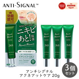 ビジナル アンチシグナル アクネアットケア 20g 3個 ニキビ シミ そばかす 保湿 薬用 肌荒れ bijinall