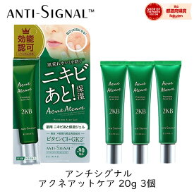 【111円割引★62時間限定クーポン配布中】ビジナル アンチシグナル アクネアットケア 20g 3個 ニキビ シミ そばかす 保湿 薬用 肌荒れ bijinall