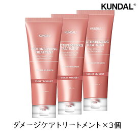 KUNDAL クンダル ダメージケア トリートメント 250ml 3個 ボンディングトリートメント バイオレットミュゲ 香り サラサラ なめらか サロン帰り