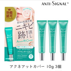 ビジナル アンチシグナル アクネアットカバー 10g 3個 コンシーラー ニキビ跡 赤み 色素沈着 カバー
