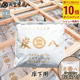 【最大111円割引★お買物マラソンクーポン配布中】＜1ケース以上でおまけ付き＞出雲屋炭八 床下用 1袋〜　リフォーム カビ 節電 防虫 床下乾燥 出雲屋炭八 湿気 除湿 消臭 脱臭 炭 テレ東マート 公式サイト
