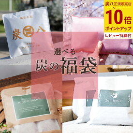 【ポイント10倍】炭八 福袋 2025年 3種類から選べる炭の福袋 除湿 湿気 結露 3L 4L タンス スマート小袋 スミコロ クローゼットホルダー 靴 湿気取り 2024 - 2025