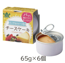 トーヨーフーズ どこでもスイーツ缶ミニ チーズケーキ 65g 6個