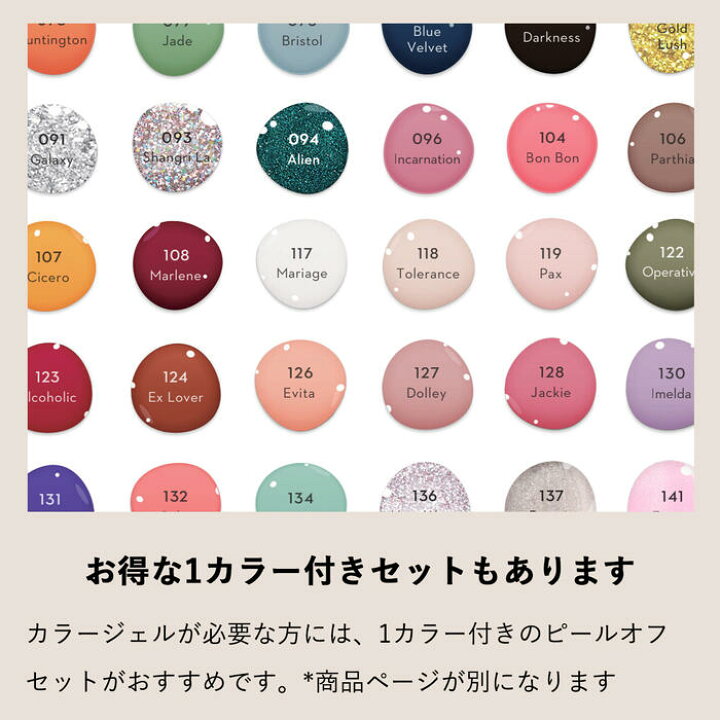 楽天市場】GRANJE ピールオフジェル セット (カラーなし) ｜ 剥がせる 