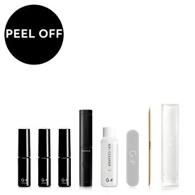 GRANJE ピールオフジェル セット (カラーなし) ｜ 剥がせる ジェルネイルキット 日本製 初心者 人気 ジェルネイルセット 国産 スターターキット 爪 削らない 簡単 セルフ ジェルネイル キット ＜グランジェ公式＞