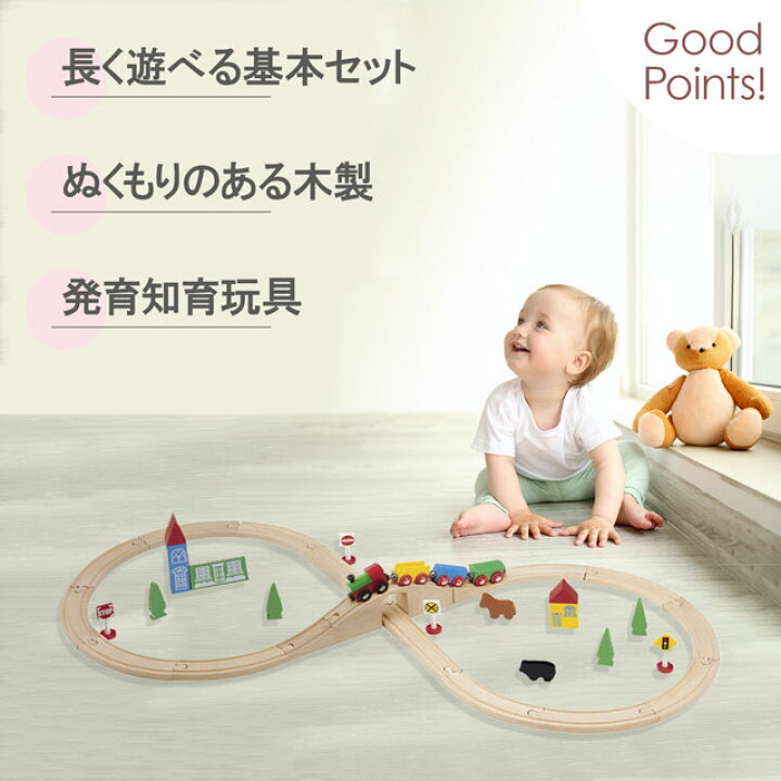 楽天市場】送料無料 【マキシム 木製レールセット 8の字 37P】トーマス 
