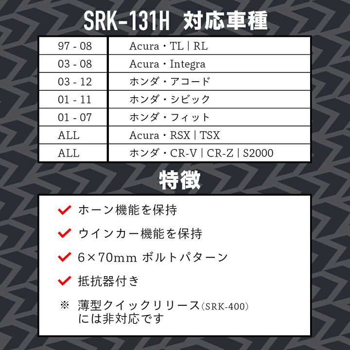 楽天市場】【 送料無料 】 NRG SRK-131H ショートハブ ショートボス