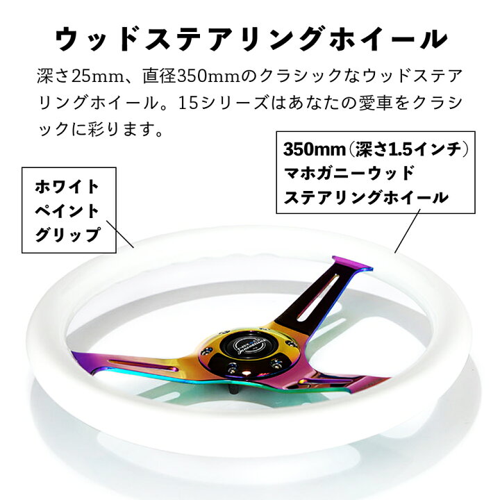 楽天市場】【送料無料】 NRG ST-015 ウッド ステアリング ホイール 