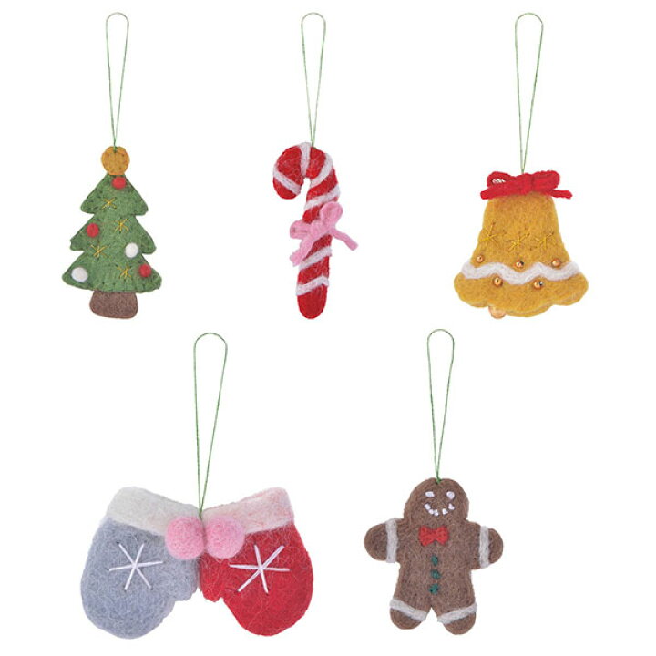 楽天市場 クリスマス フェルトオーナメントセット クリスマスツリー ツリーミックス かわいい ツリー インテリア オブジェ 飾り モココ Xmas マークス Online Mark S 手帳 雑貨