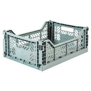 折りたたみ収納ボックス・ミディ 収納ケース カラーボックス ミニボックス コンテナボックス おしゃれ Ay Kasa エーワイカーサ マークス 整理整頓アイテム かわいい 省スペース 中身が見える