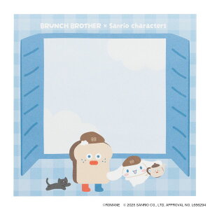 ブランチブラザーxサンリオキャラクターズ メモパッド 100枚綴り ミニ メモ帳 机上文具 伝言メモ プチギフト かわいい おしゃれ マークス