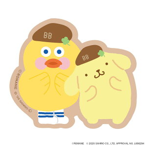 ブランチブラザーxサンリオキャラクターズ PVCステッカー かわいい おしゃれ 文房具 ノート 手帳 スマホ パソコン デコレーション シール ギフト プレゼント マークス