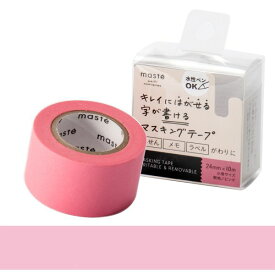 水性ペンで書けるマスキングテープ/小巻24mm幅/「マステ」/ピンク【マークス・オリジナル 付箋 幅広】