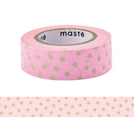 マスキングテープ 水性ペンで書けるマスキングテープ 小巻 「マステ」 スター 柄 星 ピンク かわいい おしゃれ 手帳デコ バレットジャーナル マークス MARK'S