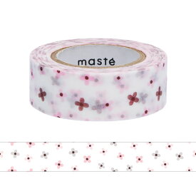 マスキングテープ 水性ペンで書けるマスキングテープ 小巻 「マステ」 フラワー 小花 柄 ピンク かわいい おしゃれ 手帳デコ バレットジャーナル マークス MARK'S