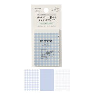 【手帳と同時購入で送料無料】水性ペンで書けるマスキングテープ・ミシン目入り・シート ギンガムチェッ…
