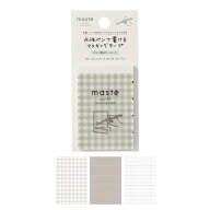 【手帳と同時購入で送料無料】水性ペンで書けるマスキングテープ・ミシン目入り・シート ギンガムチェッ…