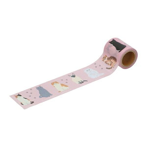 養生テープ ネコ マークス かわいい 猫 おしゃれ 梱包 ガムテープ DIY 女子